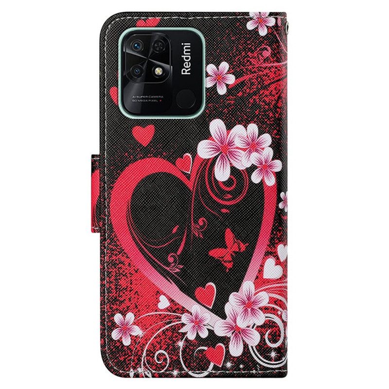 Folio Cover Xiaomi Redmi 10C Cuore Strappato