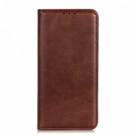 Folio Cover Xiaomi Redmi 10C Custodia in pelle Cuoio Spaccato