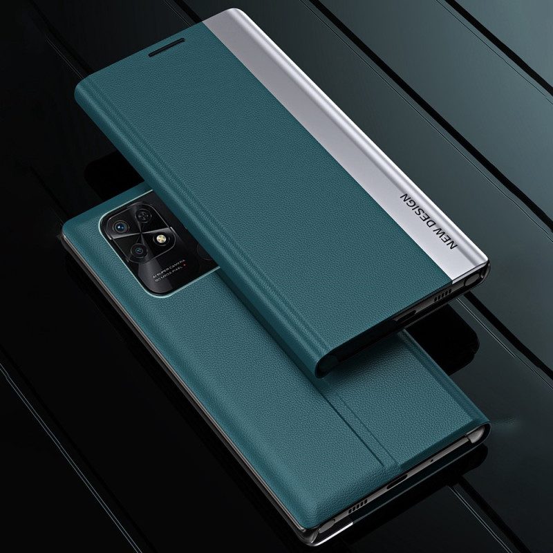 Folio Cover Xiaomi Redmi 10C Custodia in pelle Nuovo Design