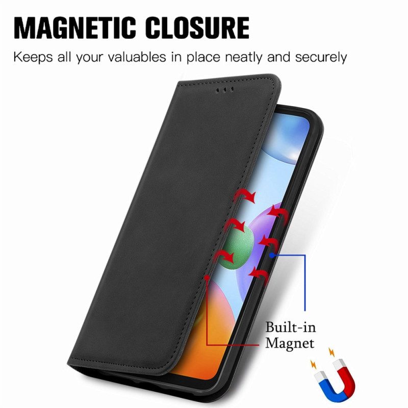 Folio Cover Xiaomi Redmi 10C Custodia in pelle Serie D'epoca