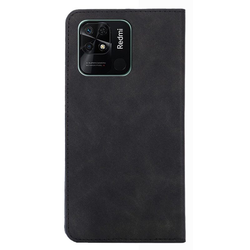 Folio Cover Xiaomi Redmi 10C Custodia in pelle Tocco Di Pelle