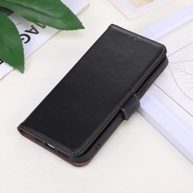 Folio Cover Xiaomi Redmi 10C Funzione Rfid In Vera Pelle