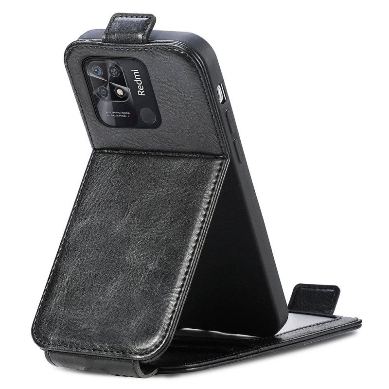 Folio Cover Xiaomi Redmi 10C Portafoglio Custodia in pelle Flip Verticale Con Portafoglio