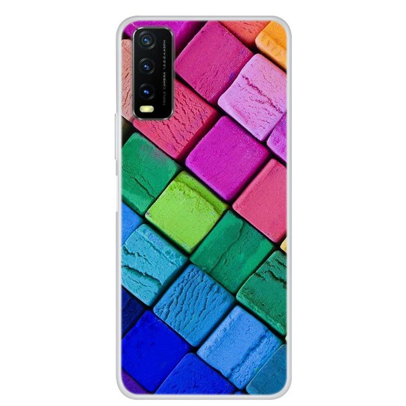 Cover Vivo Y20s Cubi Colorati