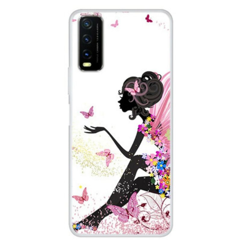 Cover Vivo Y20s Signora Farfalla