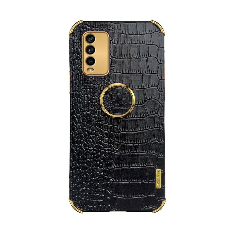 Cover Xiaomi Redmi 9T X-case Effetto Pelle Di Coccodrillo