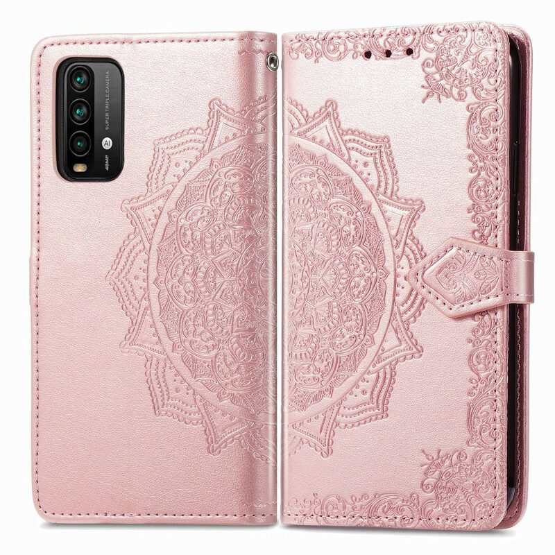 Custodia A Portafoglio Xiaomi Redmi 9T Mandala Medioevo