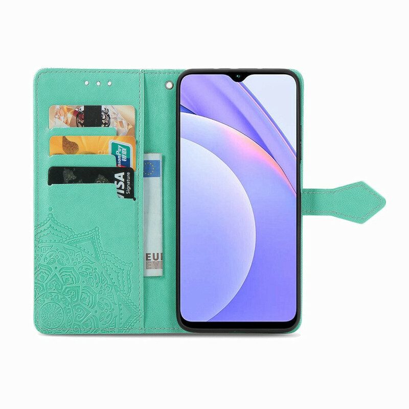 Custodia A Portafoglio Xiaomi Redmi 9T Mandala Medioevo