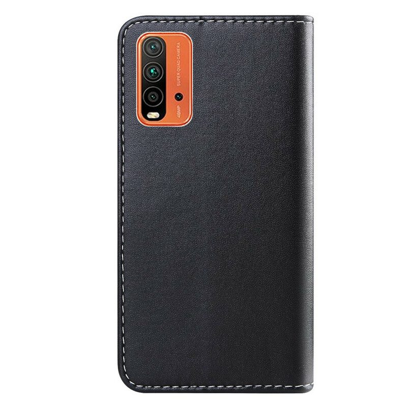 Custodia in pelle Xiaomi Redmi 9T Effetto Pelle Tricolore