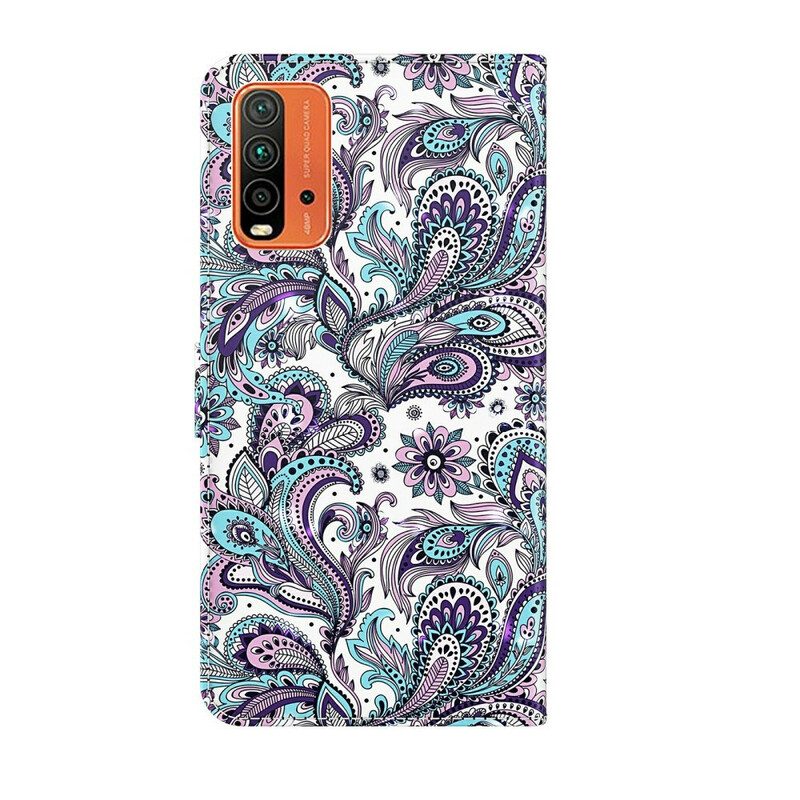 Custodia in pelle Xiaomi Redmi 9T Modelli Di Fiori