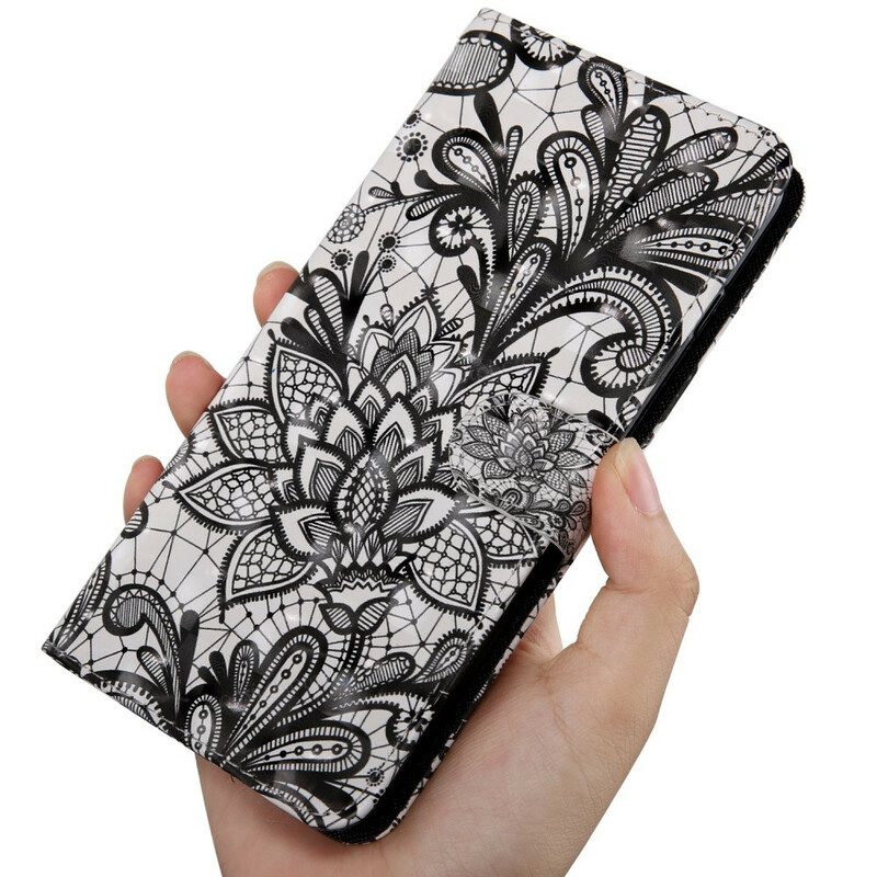 Folio Cover Xiaomi Redmi 9T Completamente In Pizzo