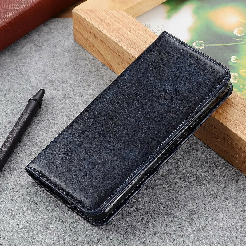 Folio Cover Xiaomi Redmi 9T Custodia in pelle Crosta Di Pelle Opaca