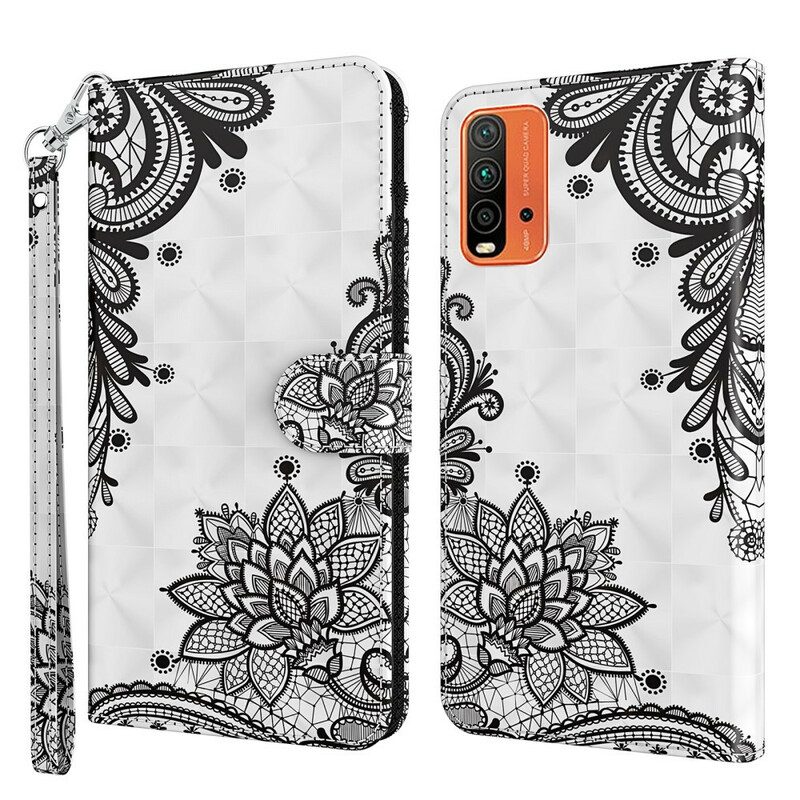 Folio Cover Xiaomi Redmi 9T Pizzo Elegante