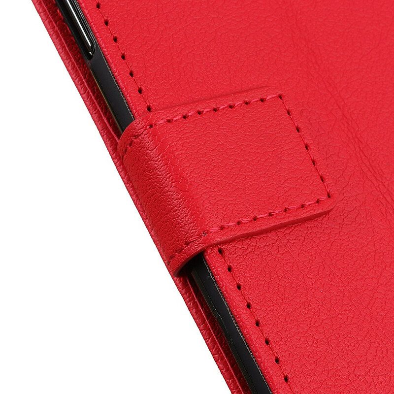 Folio Cover Xiaomi Redmi 9T Semplice Effetto Pelle Lucida