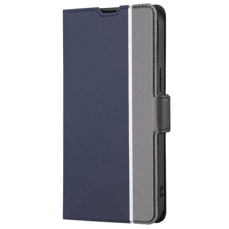 Folio Cover Vivo Y35 Doppia Chiusura Bicolore