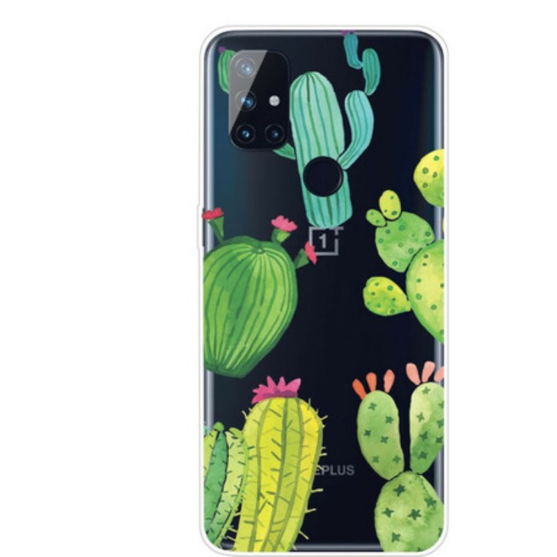 Cover OnePlus Nord N10 Cactus Dell'acquerello