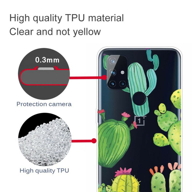 Cover OnePlus Nord N10 Cactus Dell'acquerello