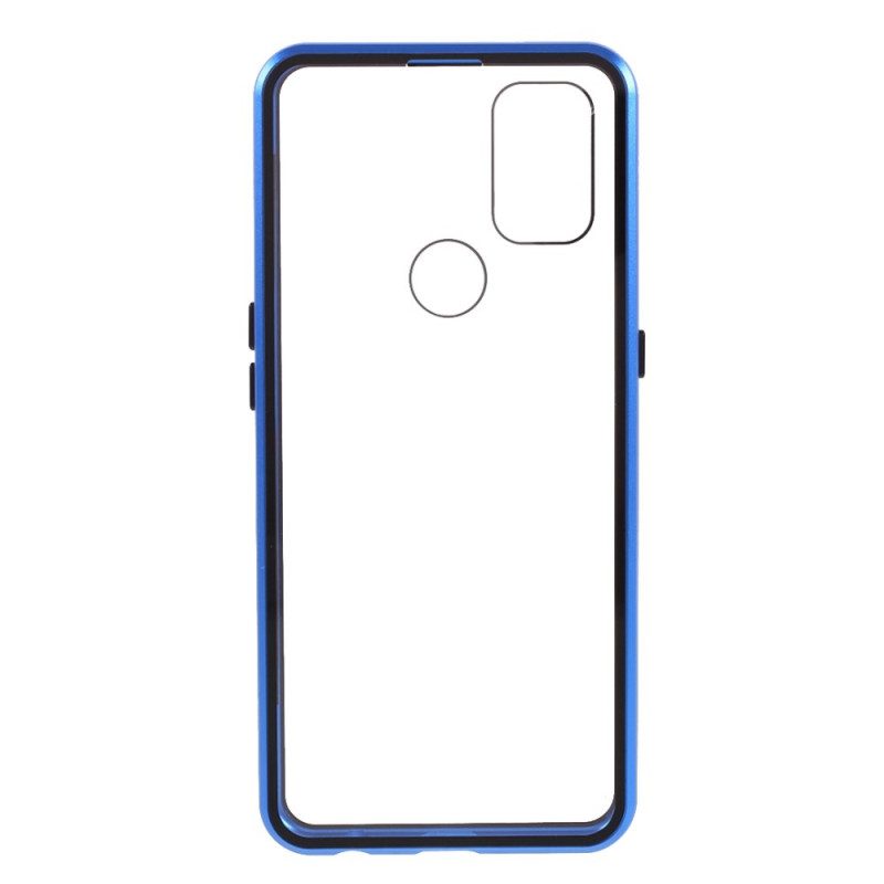 Cover OnePlus Nord N10 Due Lati In Vetro Temperato Magnetico E Metallo