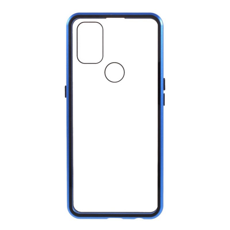 Cover OnePlus Nord N10 Due Lati In Vetro Temperato Magnetico E Metallo