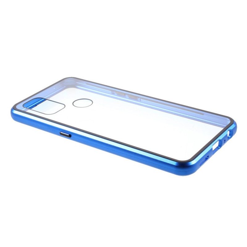 Cover OnePlus Nord N10 Due Lati In Vetro Temperato Magnetico E Metallo