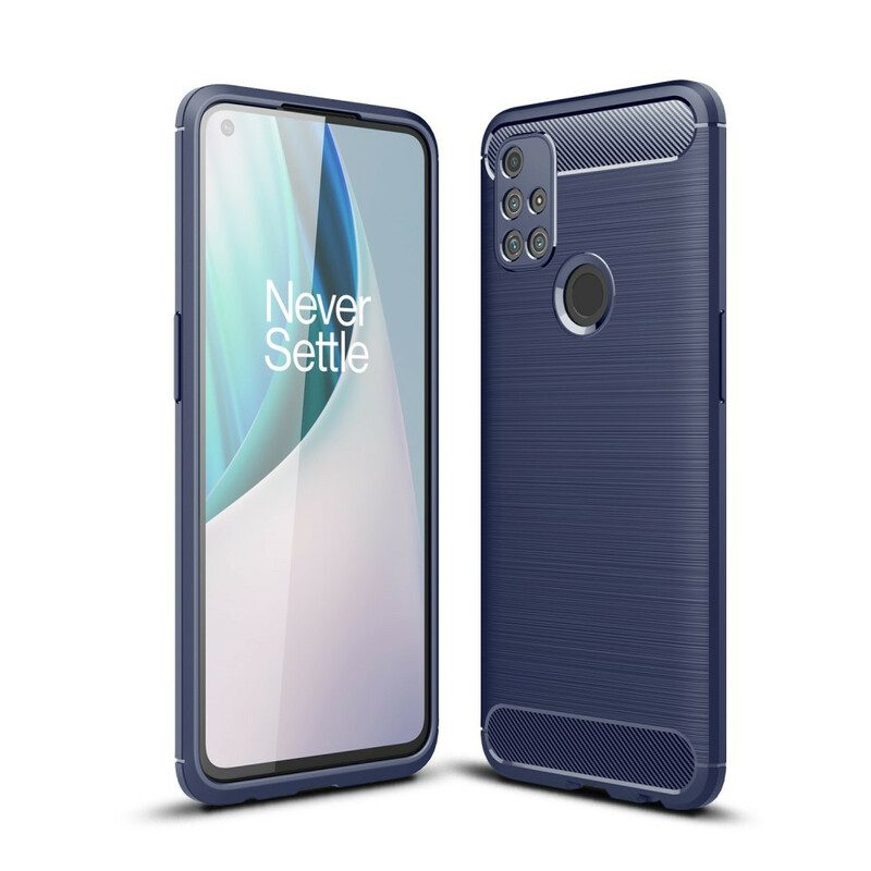 Cover OnePlus Nord N10 Fibra Di Carbonio Spazzolata