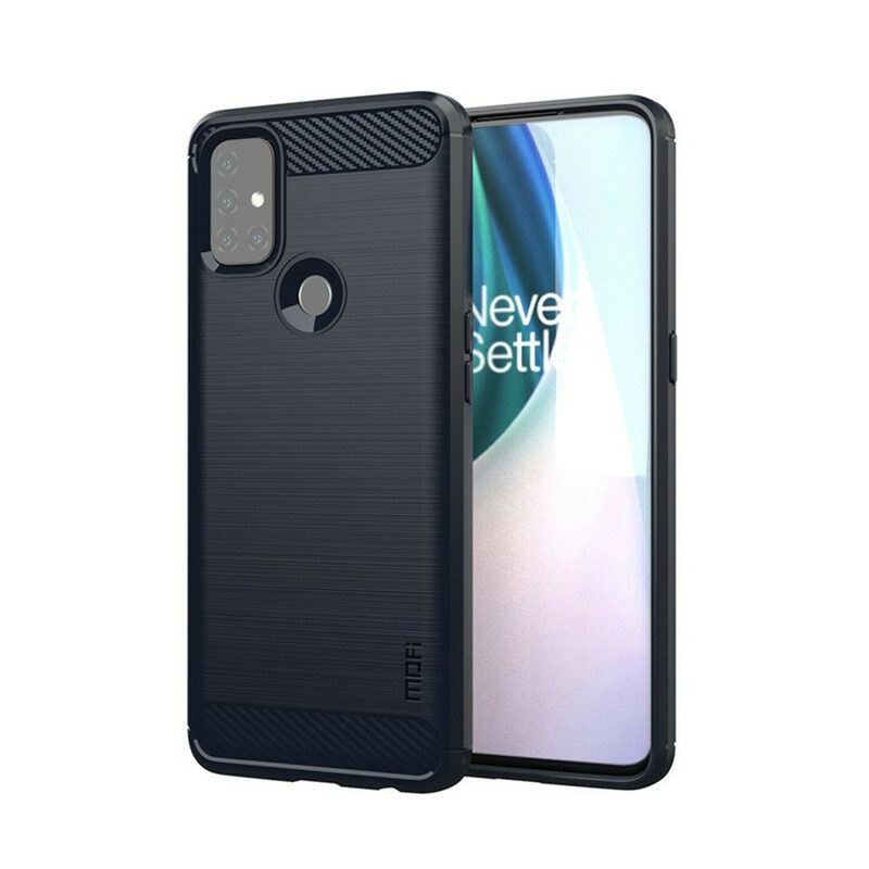 Cover OnePlus Nord N10 Fibra Di Carbonio Spazzolata Mofi