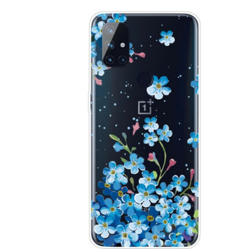 Cover OnePlus Nord N10 Fiori Blu