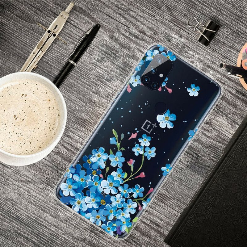 Cover OnePlus Nord N10 Fiori Blu