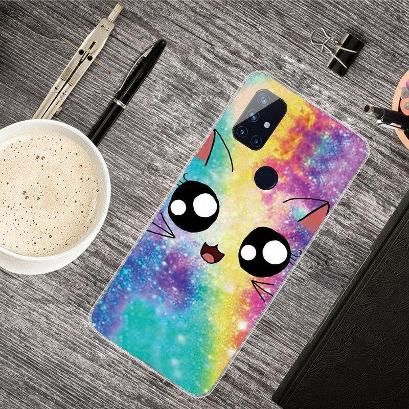 Cover OnePlus Nord N10 Gatto Dei Cartoni Animati