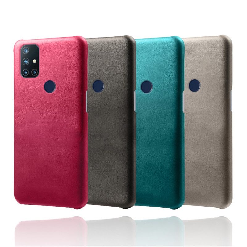 Cover OnePlus Nord N10 Ksq Effetto Pelle