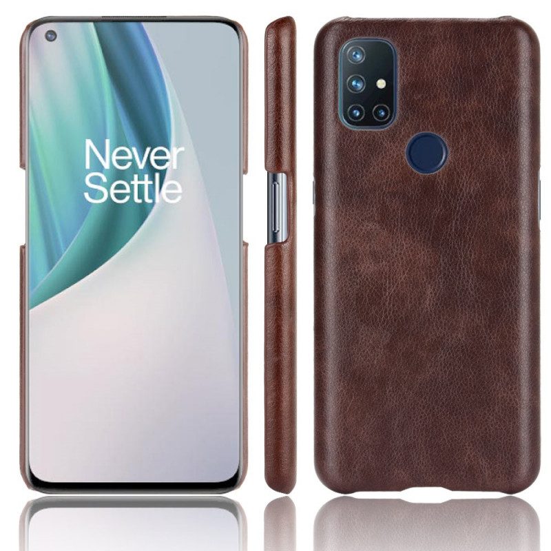 Cover OnePlus Nord N10 Litchi Performance Effetto Pelle