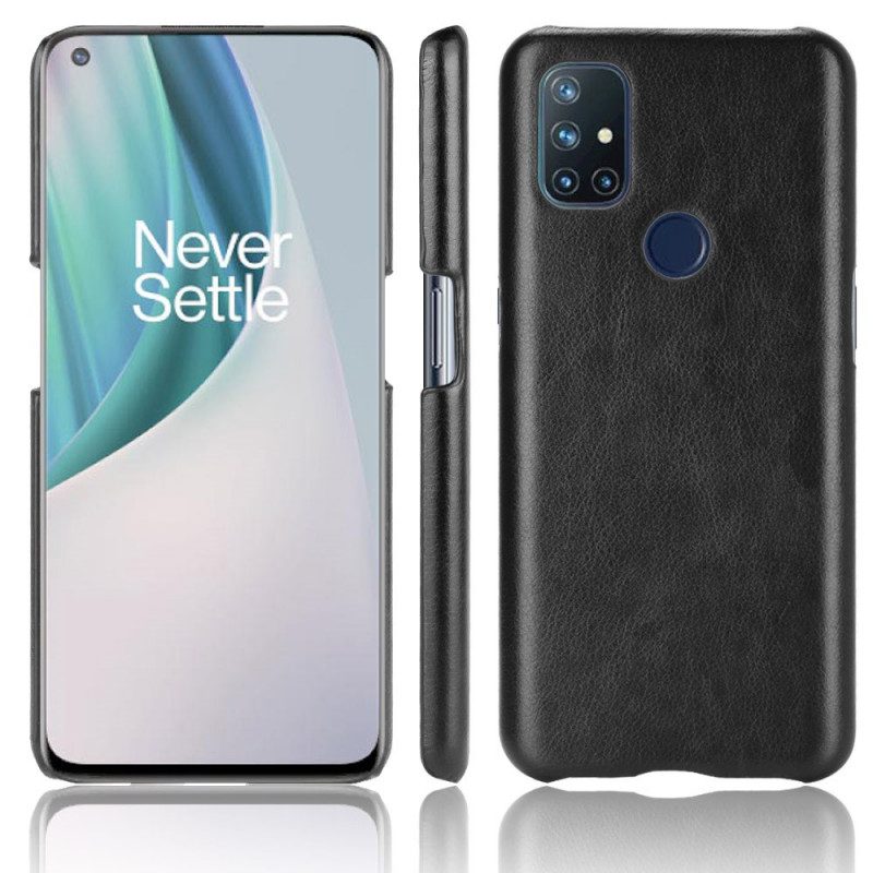 Cover OnePlus Nord N10 Litchi Performance Effetto Pelle