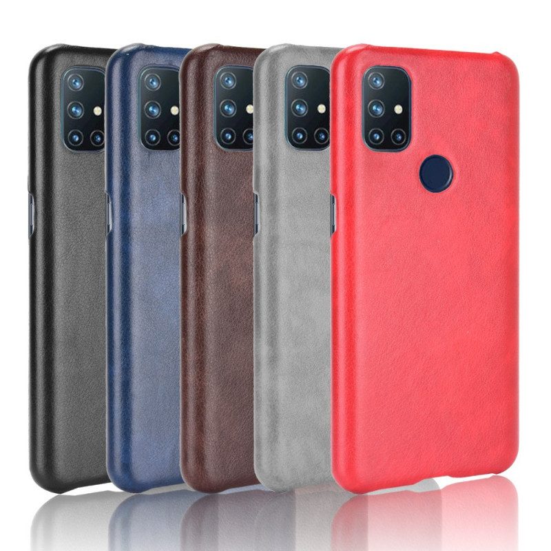 Cover OnePlus Nord N10 Litchi Performance Effetto Pelle