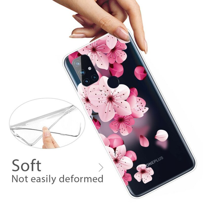 Cover OnePlus Nord N10 Piccoli Fiori Rosa