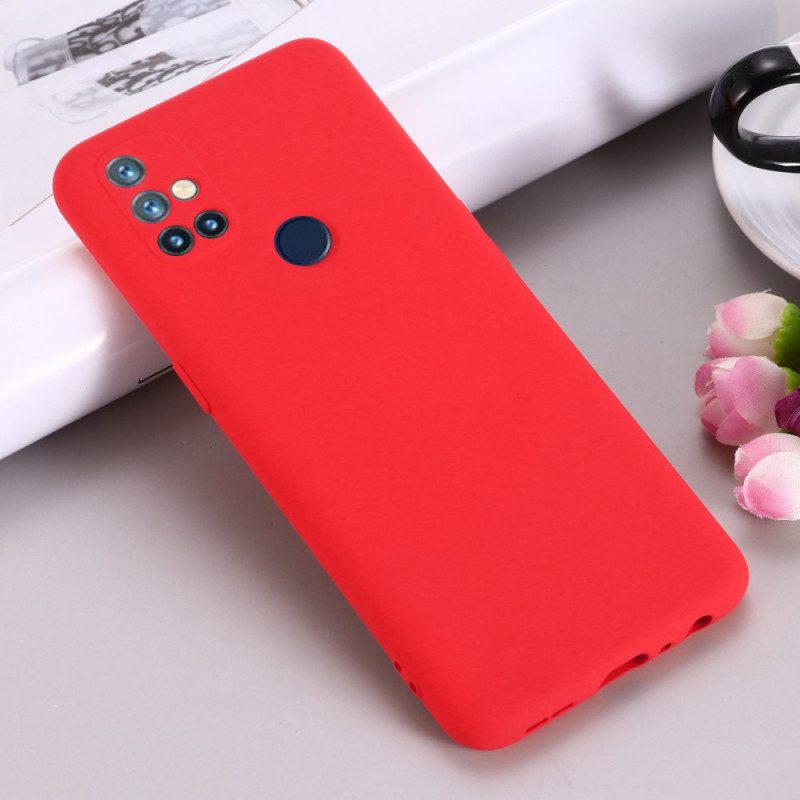 Cover OnePlus Nord N10 Silicone Liquido Con Cordino