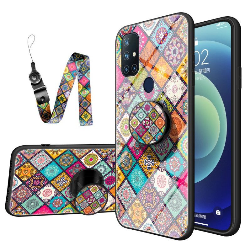 Cover OnePlus Nord N10 Supporto Magnetico Patchwork