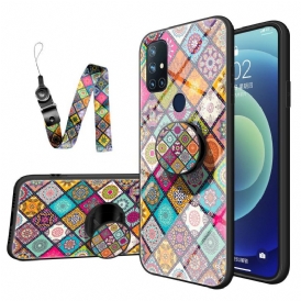 Cover OnePlus Nord N10 Supporto Magnetico Patchwork