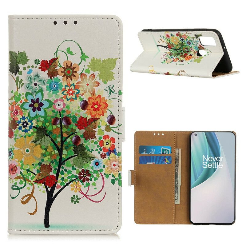 Folio Cover OnePlus Nord N10 Albero In Fiore