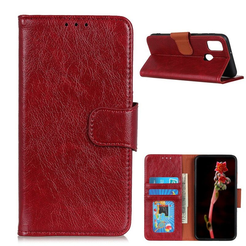 Folio Cover OnePlus Nord N10 Crosta Di Nappa