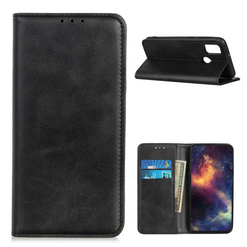 Folio Cover OnePlus Nord N10 Custodia in pelle Cuoio Spaccato