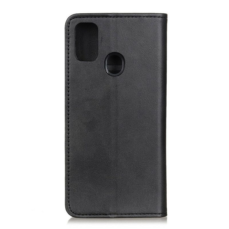 Folio Cover OnePlus Nord N10 Custodia in pelle Cuoio Spaccato