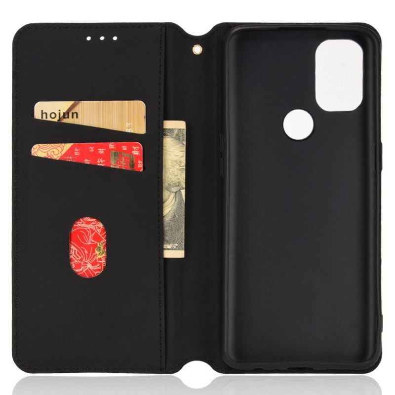 Folio Cover OnePlus Nord N10 Custodia in pelle Effetto Pelle Diamante