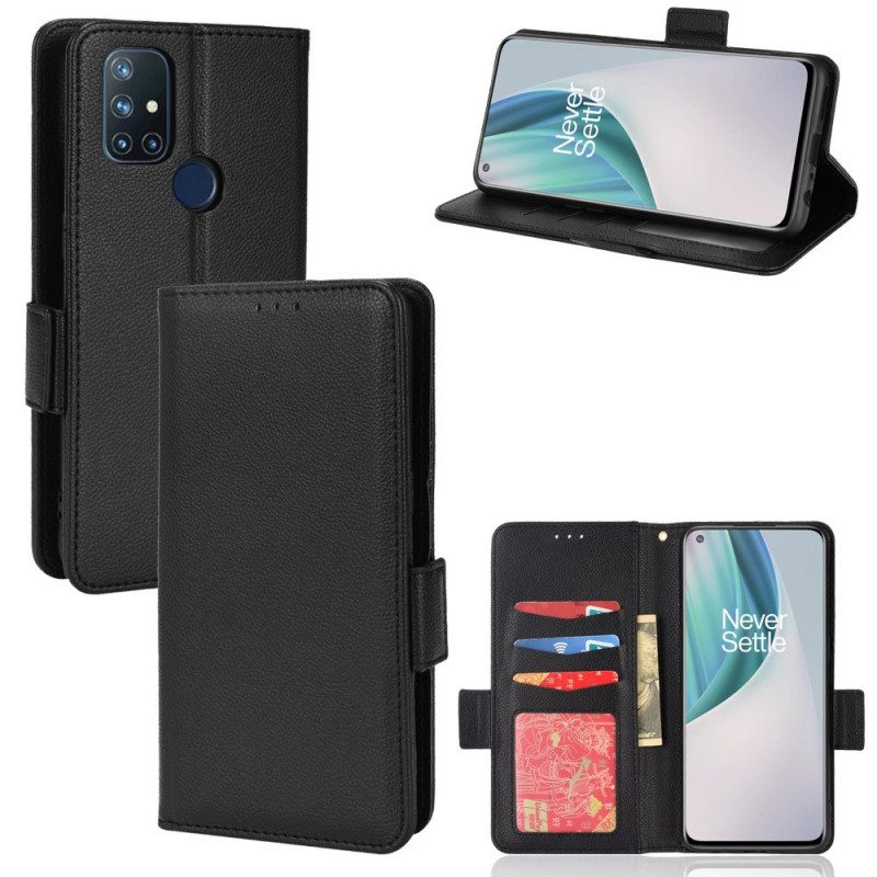 Folio Cover OnePlus Nord N10 Custodia in pelle Flap Doppio Nuovi Colori