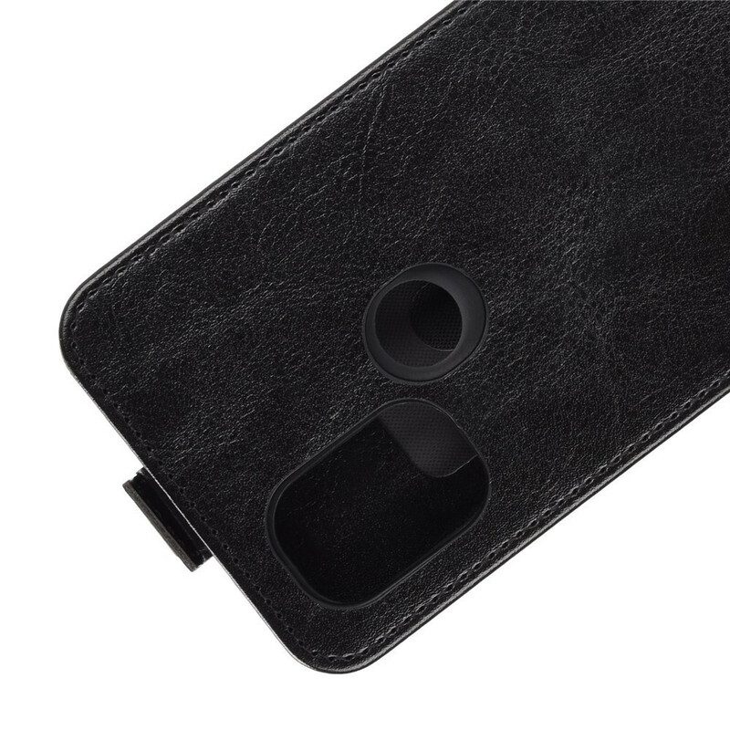 Folio Cover OnePlus Nord N10 Custodia in pelle Ribalta Verticale Effetto Pelle