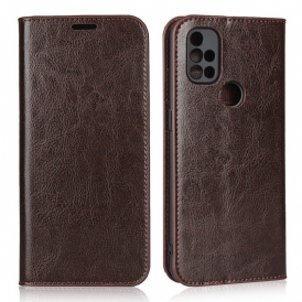 Folio Cover OnePlus Nord N10 Custodia in pelle Pelle Vera