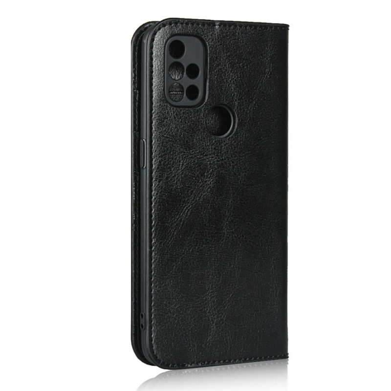 Folio Cover OnePlus Nord N10 Custodia in pelle Pelle Vera