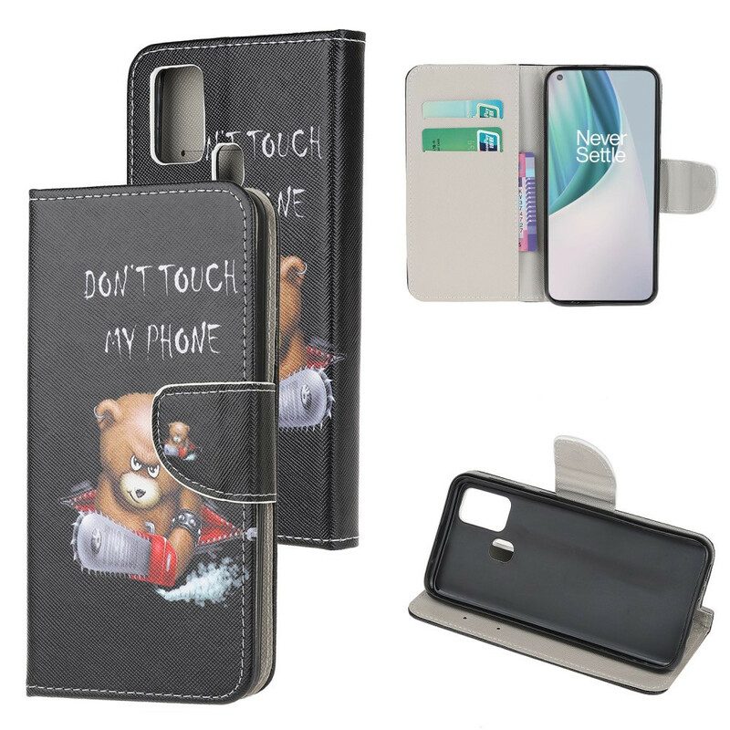 Folio Cover OnePlus Nord N10 Orso Pericoloso