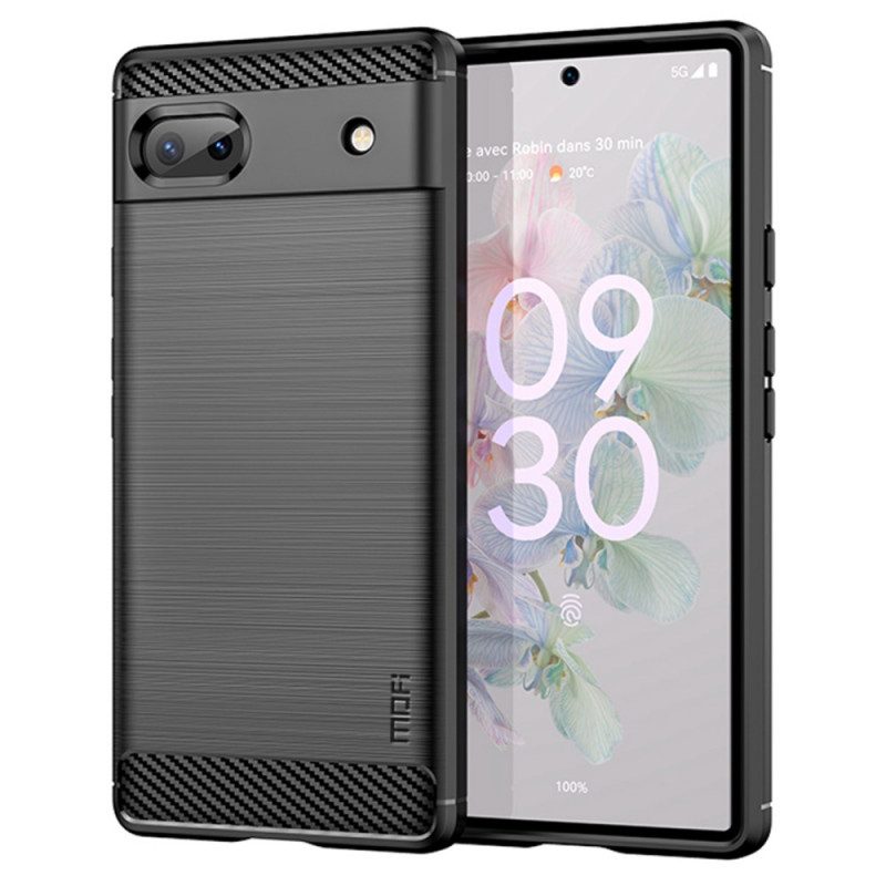 Cover Google Pixel 6A Fibra Di Carbonio Spazzolata Mofi