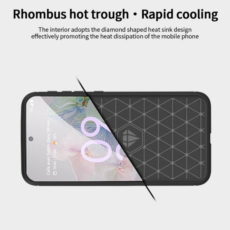 Cover Google Pixel 6A Fibra Di Carbonio Spazzolata Mofi