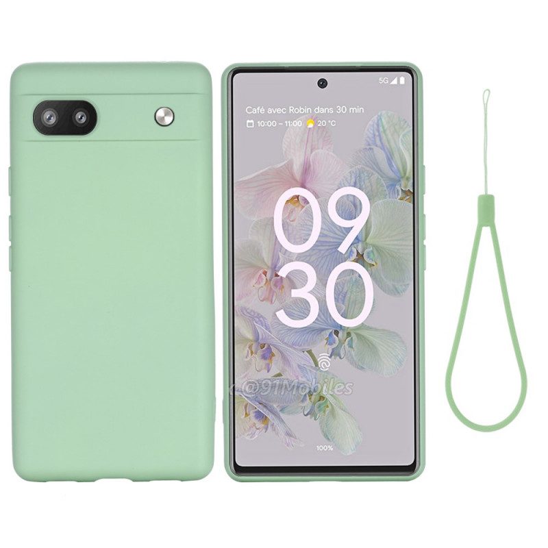 Cover Google Pixel 6A Silicone Liquido Strappy